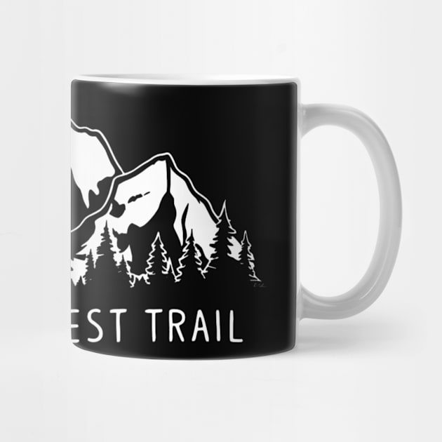 Pacific crest trail,hiking lover black by SimpleInk